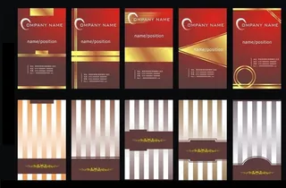 经典名片卡片设计矢量素材