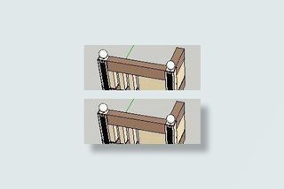 草图大师素材 小院围墙