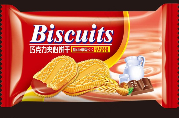 巧克力饼干包装图片