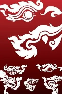 部落怪物面具ai矢量模版下载