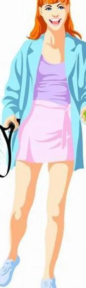 韩国运动美女矢量图15