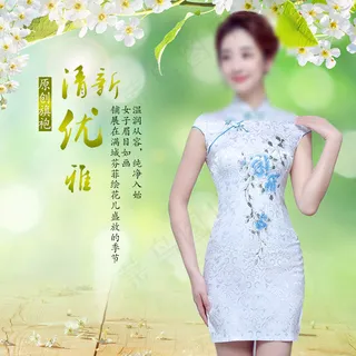 淘宝女装旗袍中国风民族服饰爆款主图...