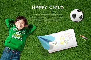 快乐男孩psd素材