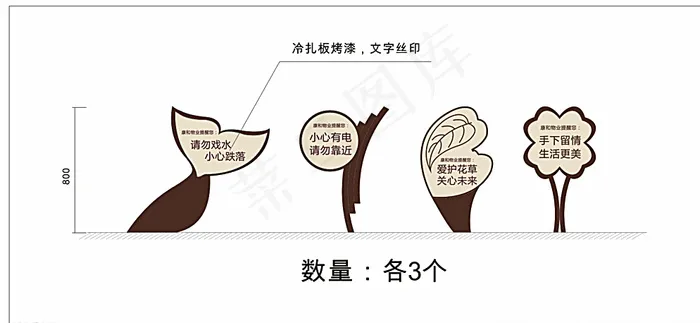 提示牌图片cdr矢量模版下载