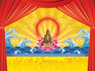 佛光普照psd素材