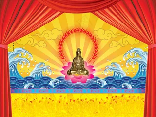 佛光普照psd素材