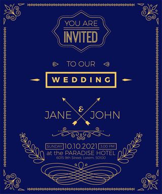 黑色背景金色英文花纹图片