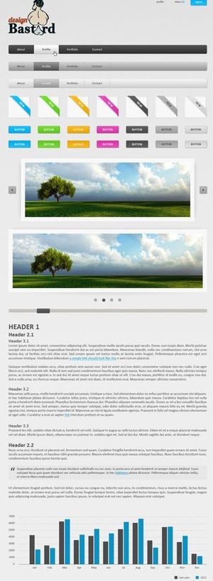 常用GUI元素设计模板图片