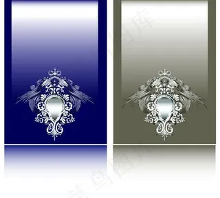 欧式花纹瓶贴矢量素材图片瓶身贴