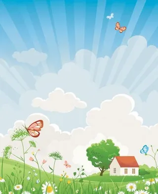 夏天矢量素材图片