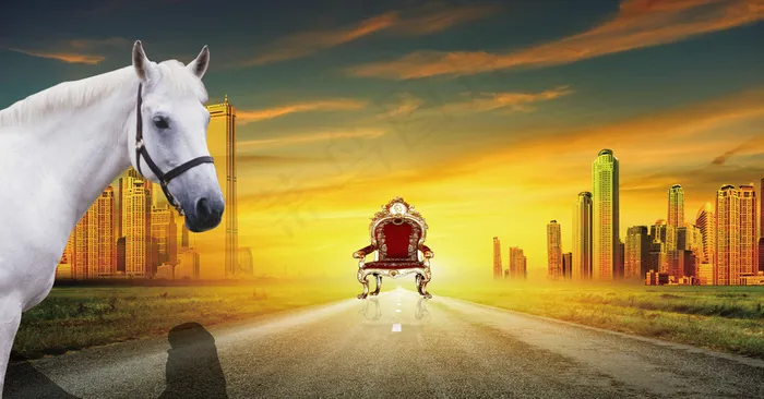 地产海报图片(4724X2539(DPI:300))psd模版下载