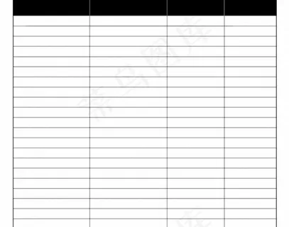 空白表格的矢量图形
