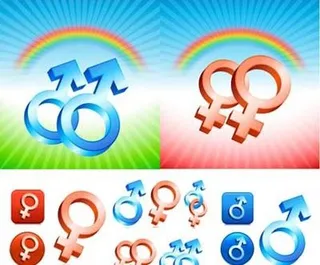 男女符号矢量素材