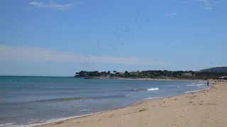 夏日海边风景图片