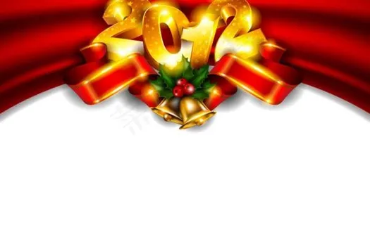 绚丽新年背景矢量素材