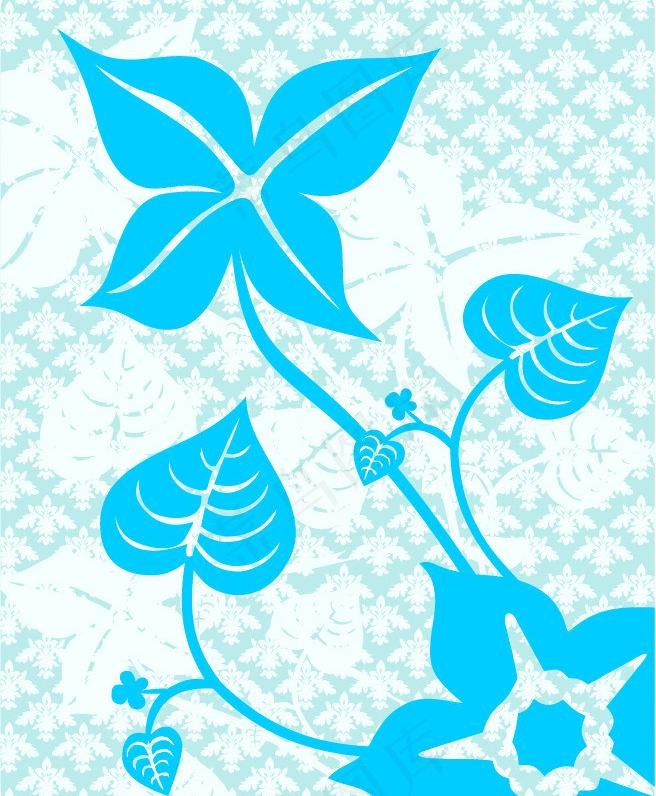 蓝色背景图片eps,ai矢量模版下载