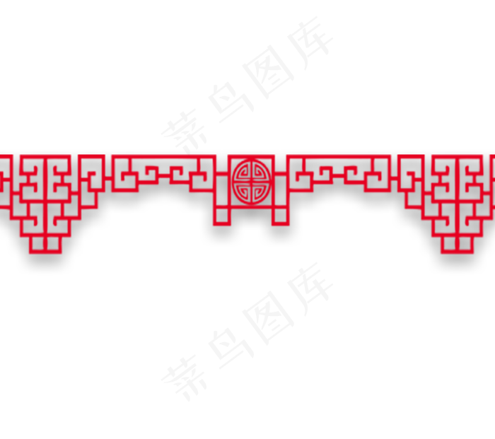 圆形中国风复古祥云海水纹理