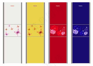 梦幻蝴蝶花卉冰箱面板图案