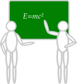 在黑板的剪辑艺术两人