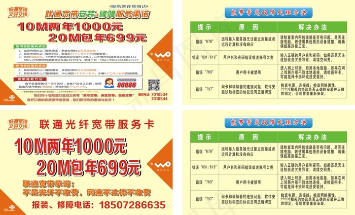 联通宽带cdr矢量模版下载