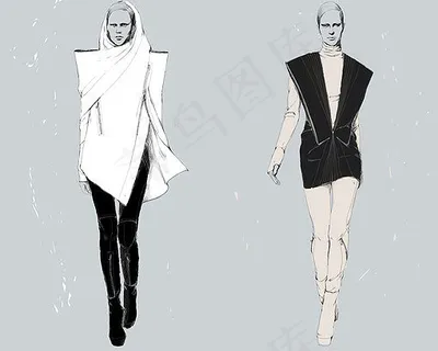 2款时尚女装设计图
