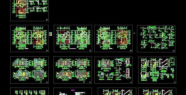 带地下室二层现代经济型住宅楼设计图...