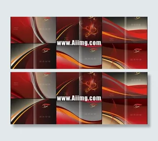 梦幻画册封面设计矢量素材