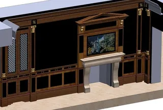 图书馆beidermier住宅室内