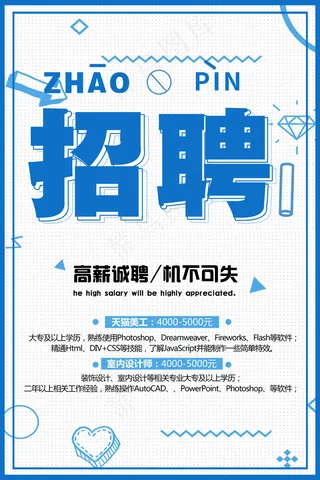 招聘海报展板设计