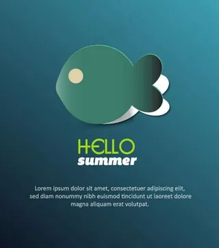 夏天旅游设计图片