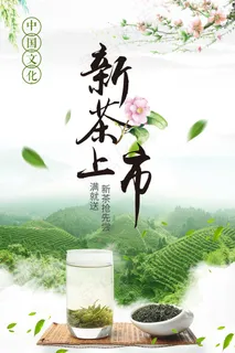新茶上市广告宣传海报设计 新茶上市广告宣传海报设计