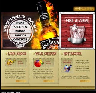 欧美啤酒广告模板图片