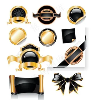 黑色 华丽 背景 蝴蝶结图片