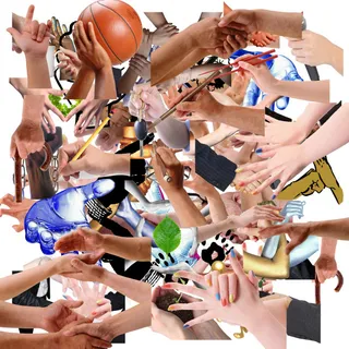 六十多只各姿势手的分层抠图总有一只...