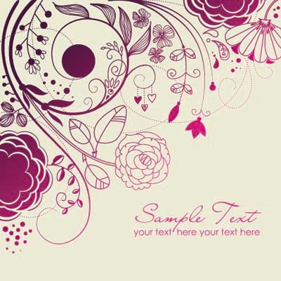 漂亮装饰花纹矢量素材