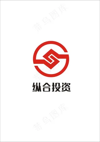 纵合投资logo设计