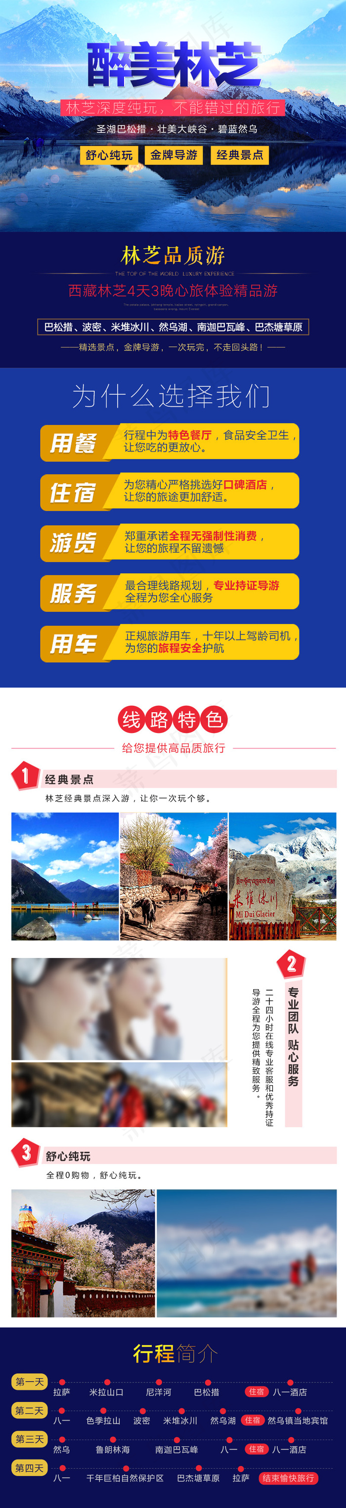 西藏林芝旅游设计