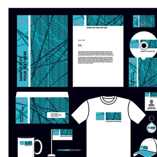 时尚创意VI矢量设计模板