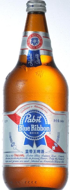 蓝带啤酒图片