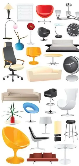 家居装饰矢量素材