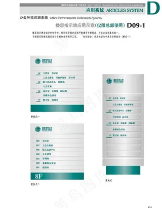 国网楼层指示牌图片