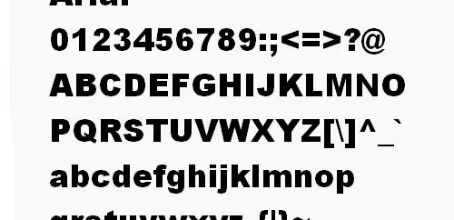 Arial 英文字体下载