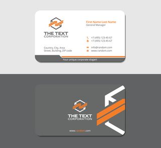 圆角样式企业名片