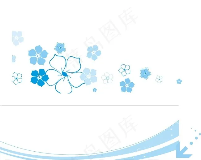 素净花cdr矢量模版下载