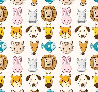 卡通背景 动物背景图片