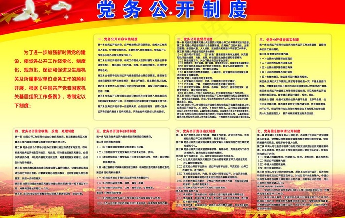 党务公开制度图片