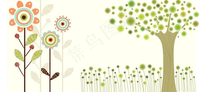 卡通画图片ai矢量模版下载