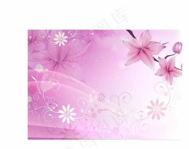 现代浪漫壁画图案设计