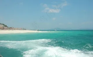 一望无尽的海水图片