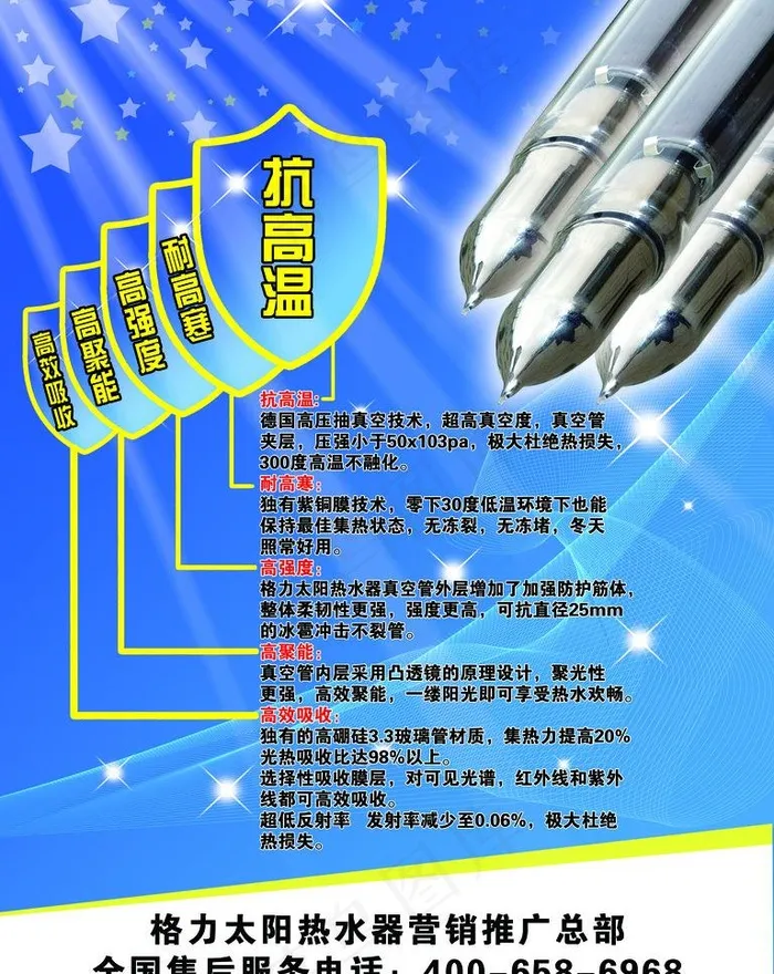 格力太阳能彩页图片(2362X3150(DPI:100))psd模版下载